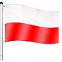 Vlajkový stožár vč. vlajky Polsko - 650 cm