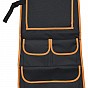 Organizér na přední sedadlo se stolkem - černá/oranžová