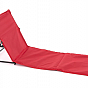 Polstrovaná plážová podložka s opěradlem, červená, skládací