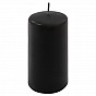 Černá parafínová svíčka 11,5 cm, 30 h hoření, sada 6 ks
