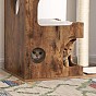 Kočičí strom s domečkem a škrabadlem, rustikální, 66×42×88cm