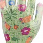 Rukavice zahradní zelené s květinami vel. 9