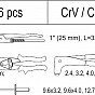 Vložka do zásuvky - kleště nýtovací, 3x sada nýtů, nůžky na plech, hasák 330mm