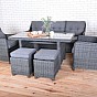 TRADGARD Zahradní set SAN DIEGO, umělý ratan, antracit
