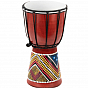 Dětský djembe buben 30 cm, mahagon, ručně malovaný