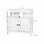 Koupelnová skříňka pod umyvadlo, bílá 60x60x30 cm