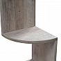 Designová rohová police 5 polic, 20x20x127,5 cm