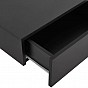 Set 2 černých nástěnných nočních stolků, 46x30x15 cm