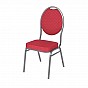 Kongresová židle kovová MONZA, červená, stohovatelná