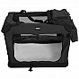 Leopet Přepravní box pro psy S, 49,5 x 34,5 x 35 cm, černý