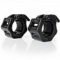 Rychloupínací uzávěry na činku 30 mm, černé, pár