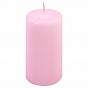 Růžová parafínová svíčka 10 cm, 20 h hoření, sada 8 ks