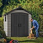 Zahradní domek PREMIER 757, 228 x 252 x 223,5 cm, šedý