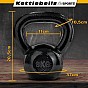 Litinový kettlebell 8 kg černý