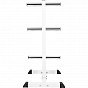 Gorilla Sports Stojan na olympijské kotouče 112 cm, bílá