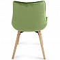 MIADOMODO Sada prošívaných jídelních židlí, zelená 2 ks