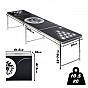Beer Pong stolní sada s nastavitelnou výškou, 240 x 61 cm