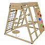 Dětské vnitřní dřevěné hřiště se skluzavkou, skládací velké