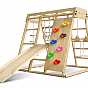 Dětské vnitřní dřevěné hřiště se skluzavkou, skládací velké