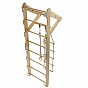 Dětské dřevěné žebřiny s hrazdou, kruhy, provazovým žebříkem