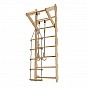 Dětské dřevěné žebřiny s hrazdou, kruhy, provazovým žebříkem