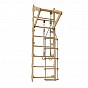 Dětské dřevěné žebřiny s hrazdou, kruhy, provazovým žebříkem