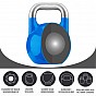 Gorilla Sports Soutěžní kettlebell, modrý, 12 kg