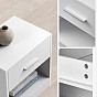 Bílé minimalistické noční stolky se zásuvkou, 2 ks