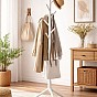 Dřevěný věšák na kabáty 175 cm, 8 háčků, béžový, samostojný