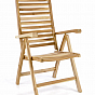 Zahradní židle DIVERO skládací, nastavitelná, 2 kusy