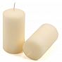 Krémová parafínová svíčka 10 cm, 20 h hoření, sada 24 ks
