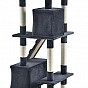 Škrabadlo pro kočky 170 cm s pelíšky, domečky a sloupky