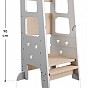 Rostoucí dětská učící věž, bílá, výškově přizpůsobitelná