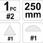 Sada zámečnických pilníků - 250 mm, 5 ks