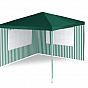 Zahradní párty stan - zelený 3 x 3 m + 2 boční stěny