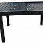 Zahradní stůl, hliníkový, rozkládací, antracit