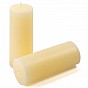 Krémová parafínová svíčka rustikální 20 cm, 90 h, sada 6 ks