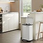 Kuchyňský odpadkový koš 30 l bílý, pedál, tiché zavírání