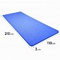 Gymnastická podložka XXL 210 × 110 × 2 cm modrá
