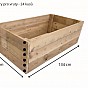 Dřevěný vyvýšený záhon, 134 x 70 x 42 cm