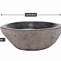 Ptačí koupel z přírodního kamene, šedá, 23,5 cm