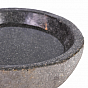 Ptačí koupel z přírodního kamene, šedá, 23,5 cm