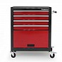 Dílenský vozík na nářadí 4 zásuvky, 61 x 65 cm, červený