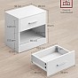 Moderní bílý noční stolek s šuplíkem a policí, 39x28x41 cm