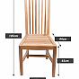 Jídelní židle DIVERO s teakovým povrchem, 2 ks, přírodní