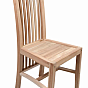Jídelní židle DIVERO s teakovým povrchem, 2 ks, přírodní