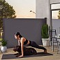 Výsuvná boční zástěna, 300 x 180 cm, tmavě šedá