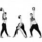 MOVIT Kettlebell činka, 20 kg, černá