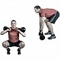 MOVIT Kettlebell činka, 12 kg, černá