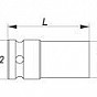 Nástavec 3/4" rázový šestihranný hluboký 41 mm CrMo